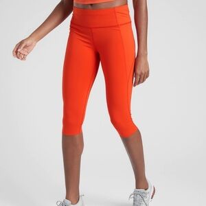 ATHLETA Women's Orange Capri Leggings